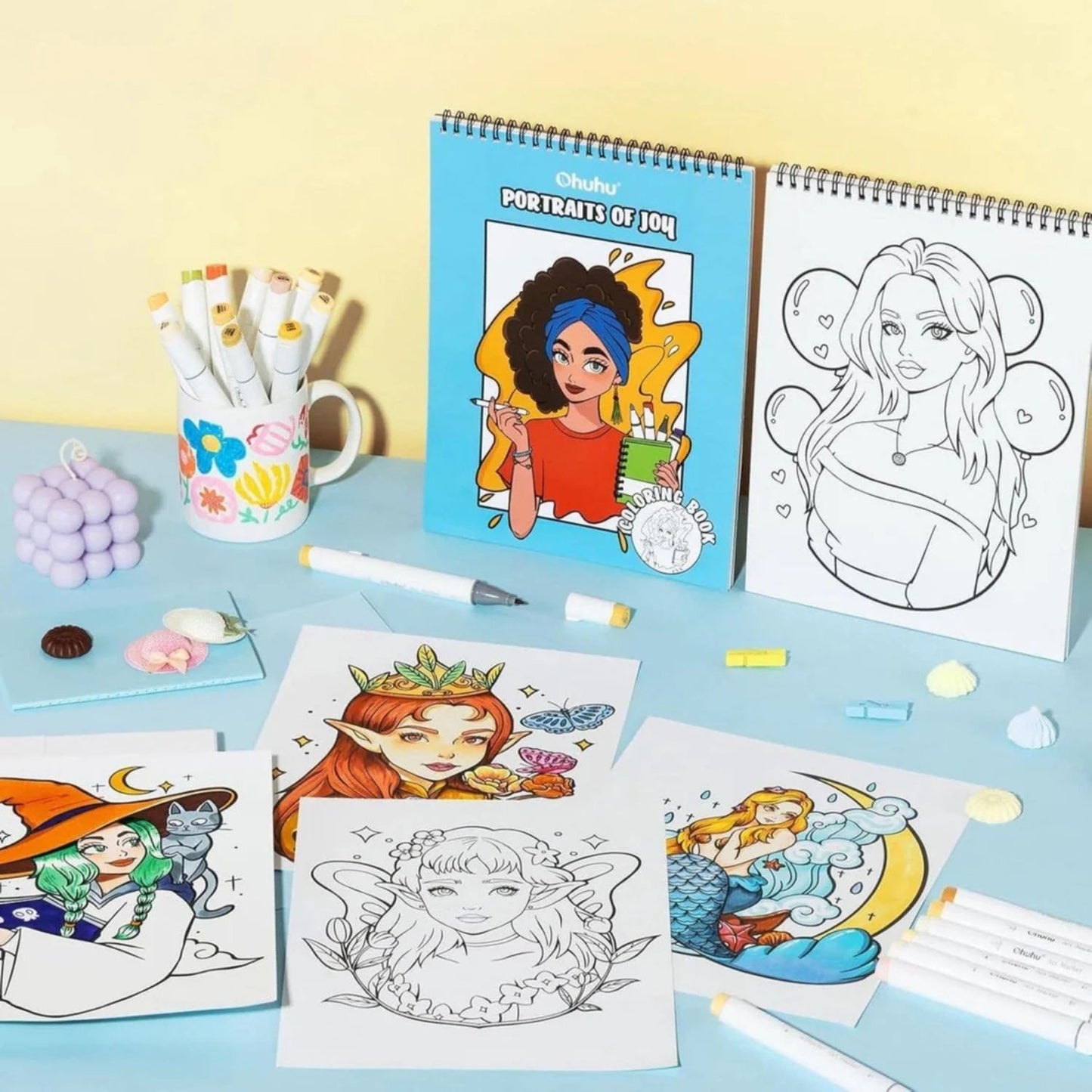 OHUHU LIBRO CON TEMAS DE PERSONAJES