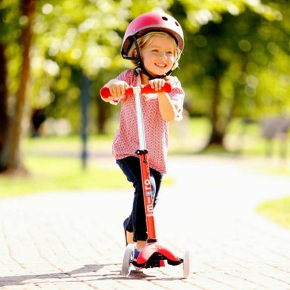 Scooter Mini Deluxe Led Rosado