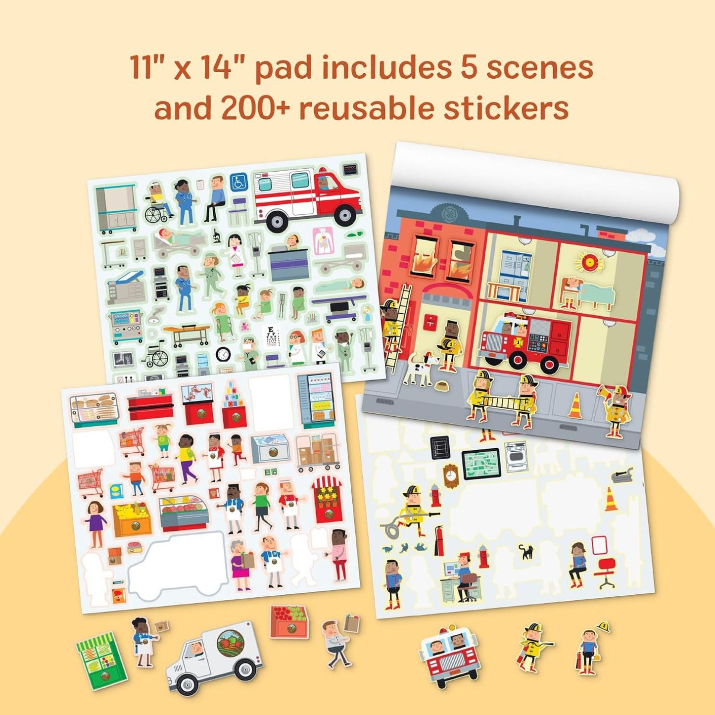 Crea Escenas Con Stickers Reutilizables - Mi Ciudad