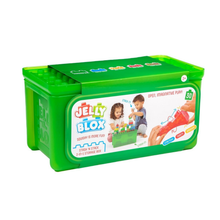 Set 30 bloques blandos Jelly Blox almacenamiento y apilado