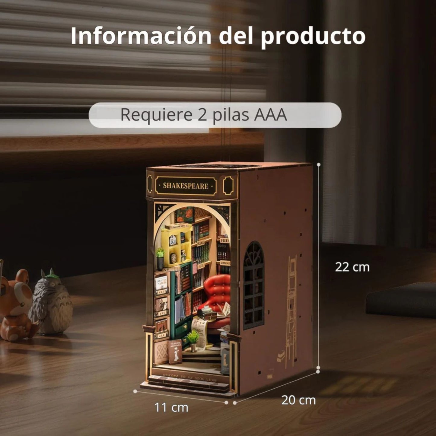 Kit Para Armar Sujetalibros En Miniatura - Libreria