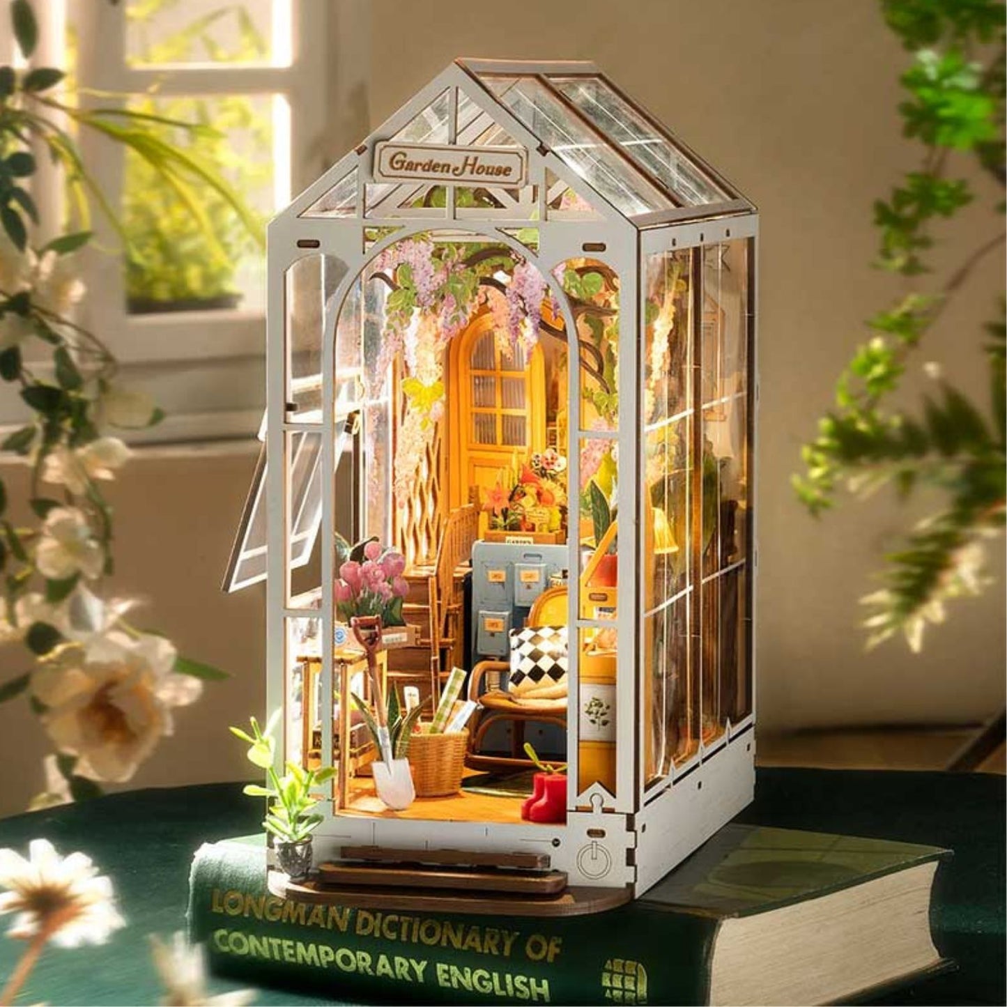 Kit Para Armar Sujetalibros En Miniatura - Garden House