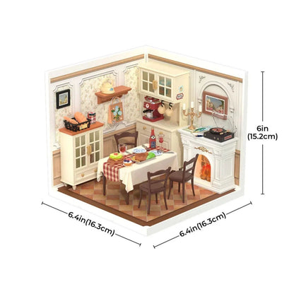 Kit Para Armar Comedor Familiar En Miniatura