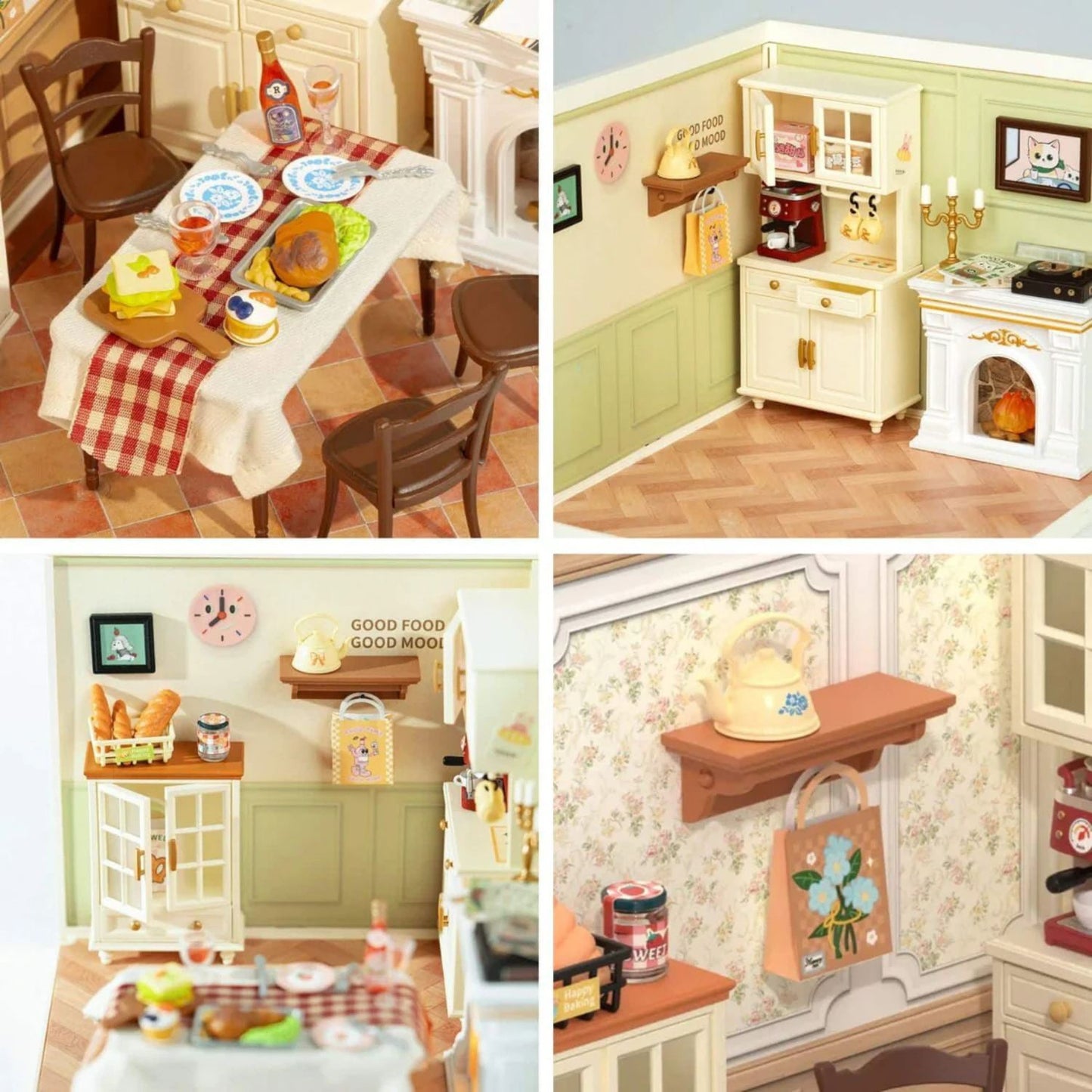 Kit Para Armar Comedor Familiar En Miniatura
