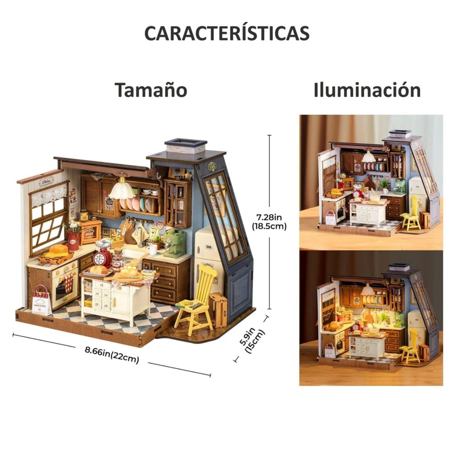 Kit Para Armar Cocina De Reposteria En Miniatura