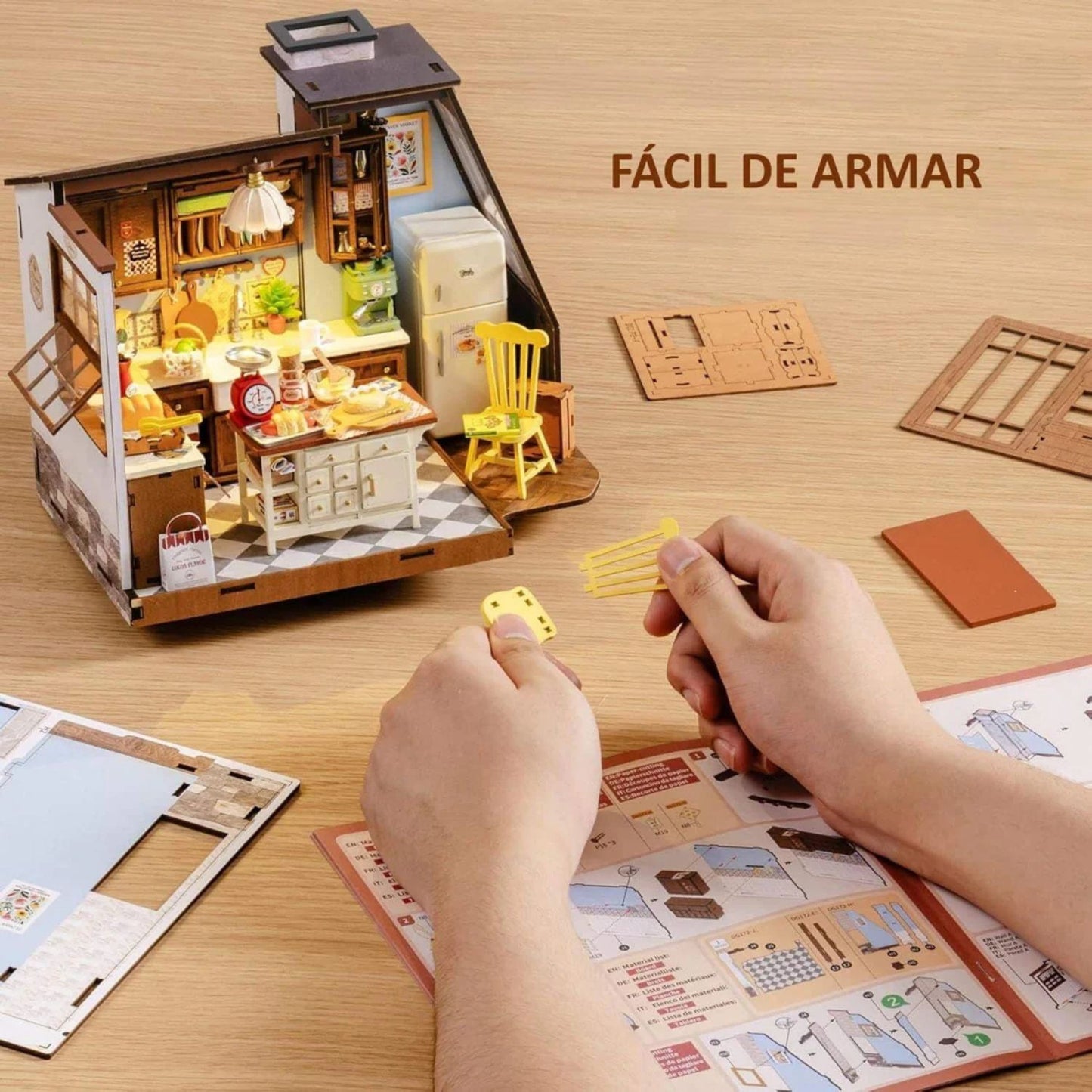 Kit Para Armar Cocina De Reposteria En Miniatura