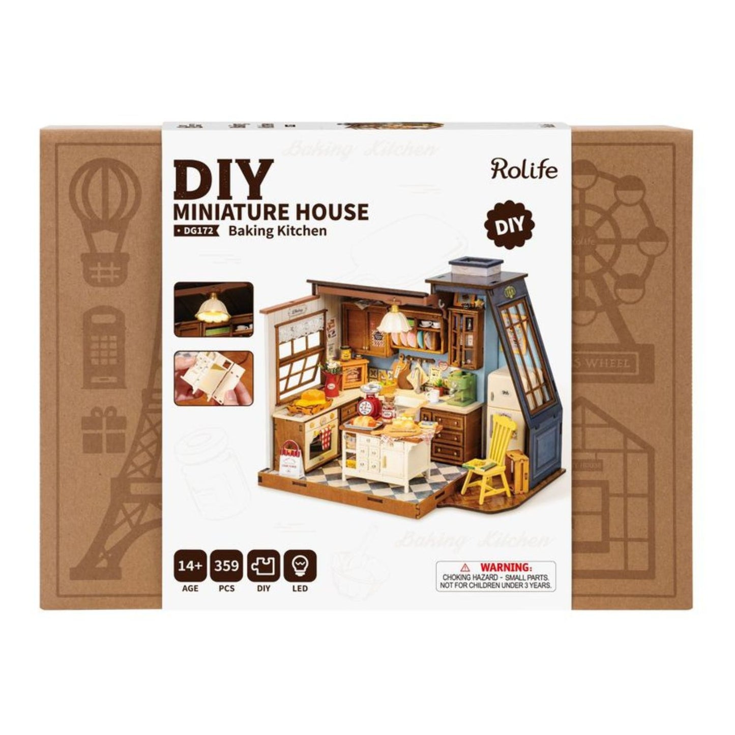 Kit Para Armar Cocina De Reposteria En Miniatura