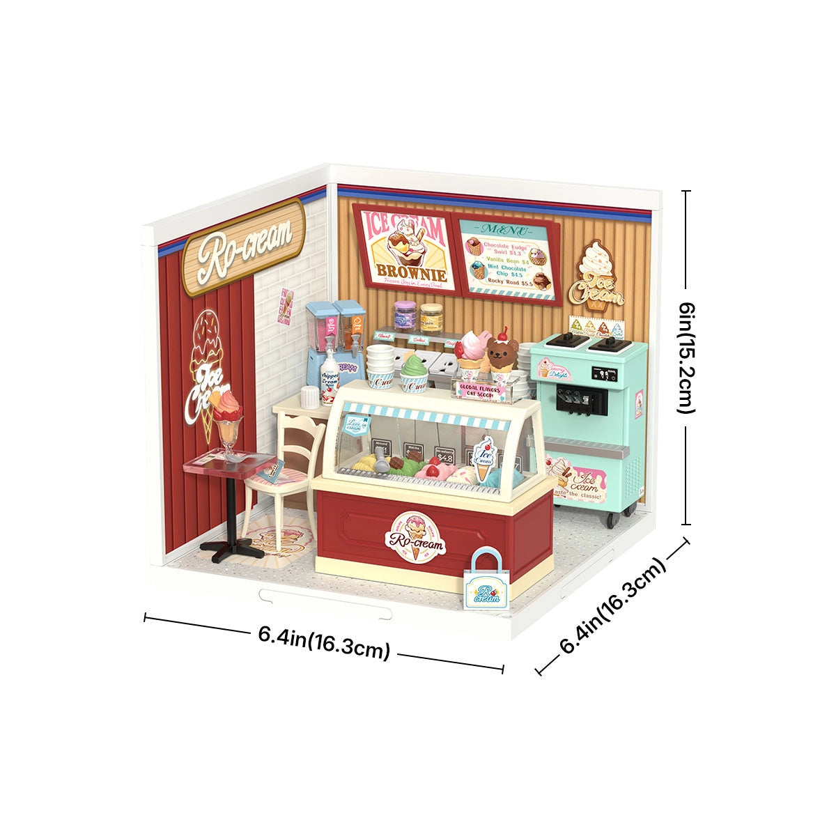Kit Para Armar Heladería en miniatura