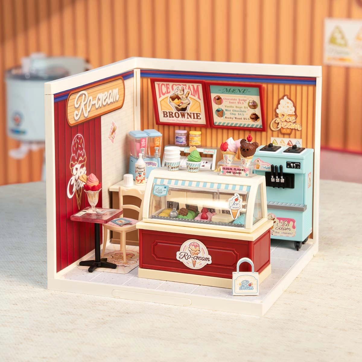 Kit Para Armar Heladería en miniatura