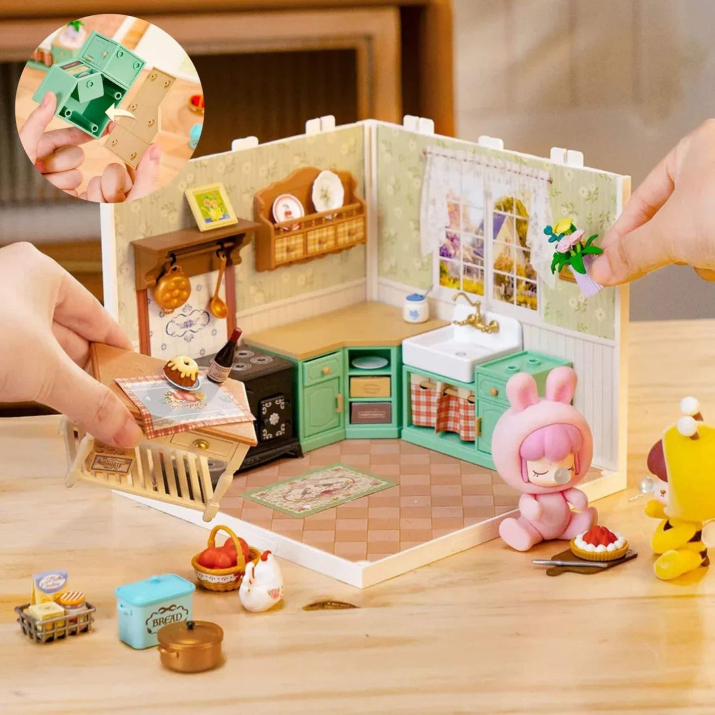 Kit Para Armar Cocina Rustica Miniatura