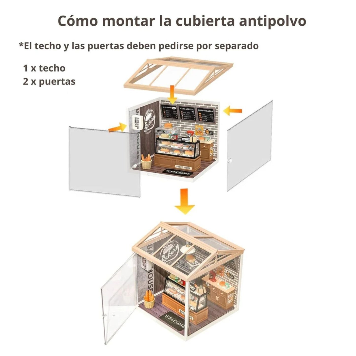 Kit De Puertas Transparentes Antipolvo Para Todas las Miniaturas