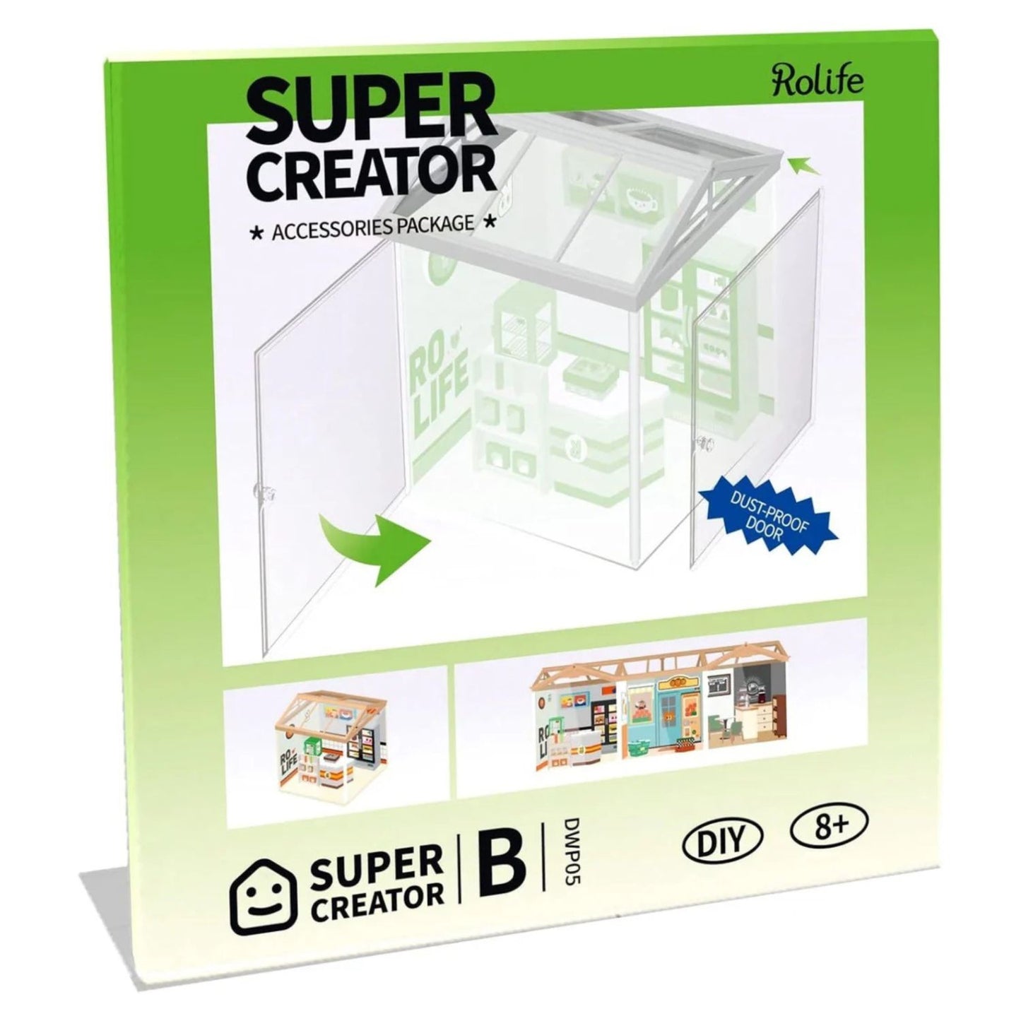 Kit De Puertas Transparentes Antipolvo Para Todas las Miniaturas