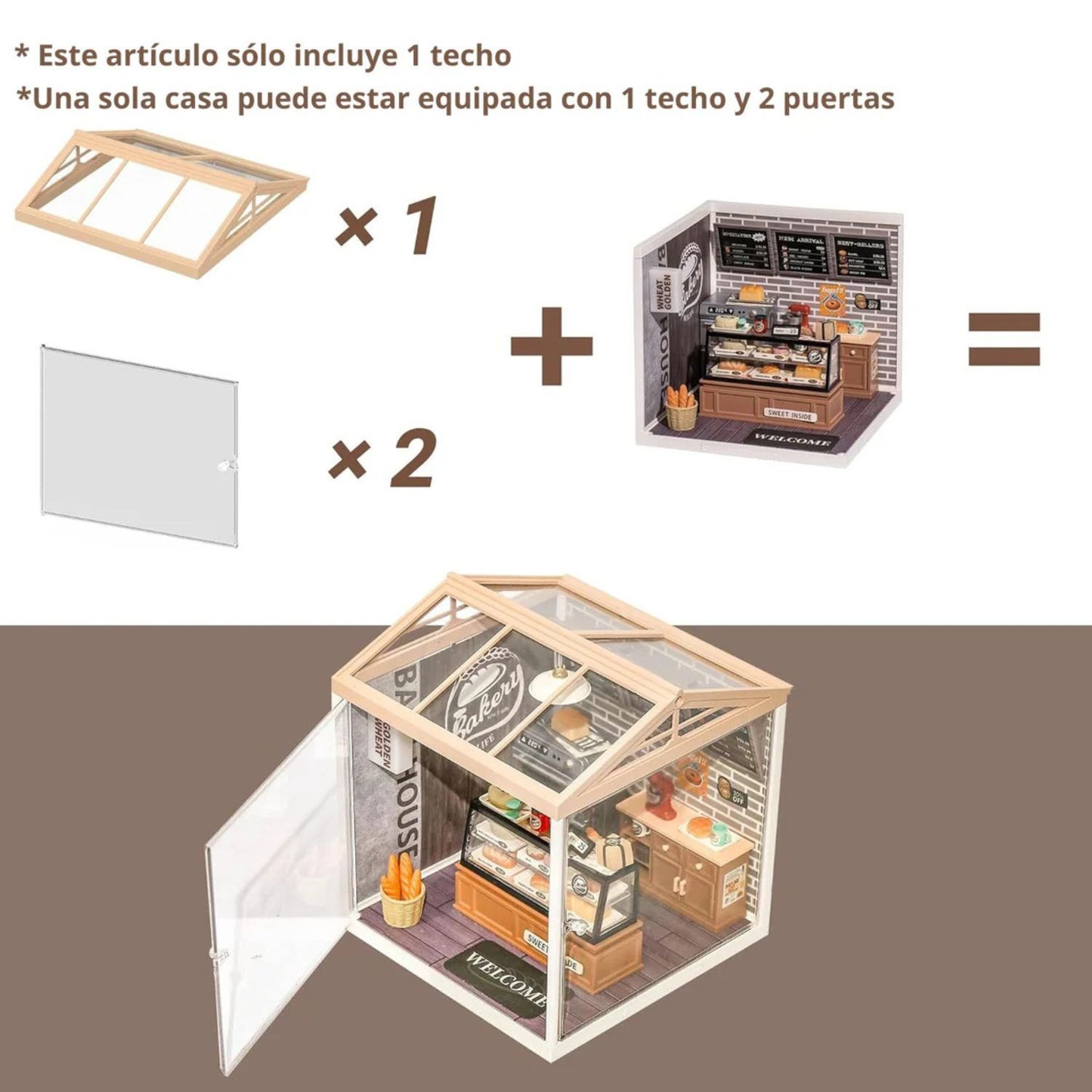 Kit De Techo Transparente Para Todas las Miniaturas