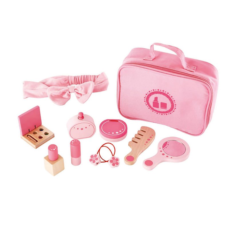 Set de Belleza y Maquillaje de madera con estuche