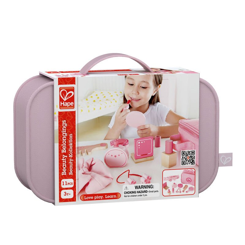 Set de Belleza y Maquillaje de madera con estuche