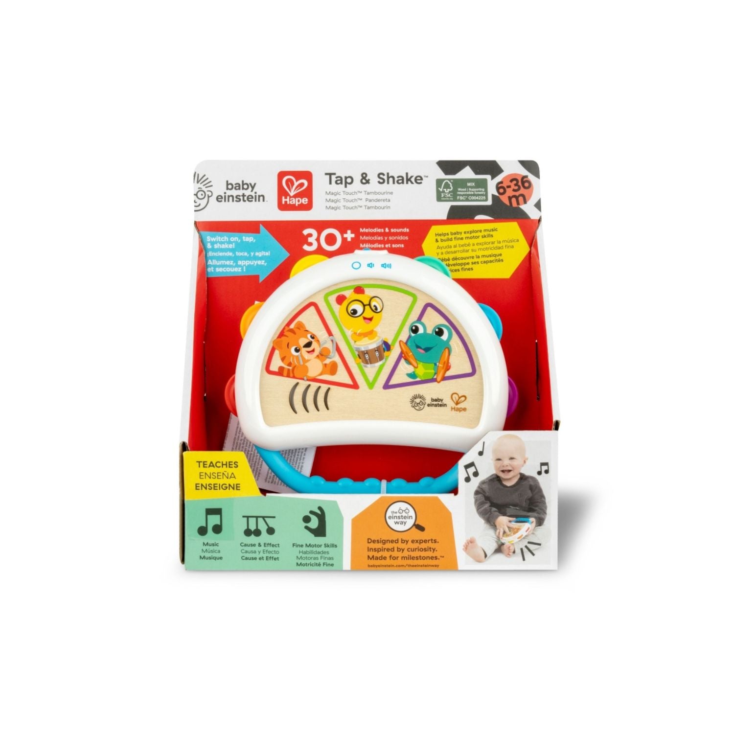 Pandereta Magic Touch | Hape | Jugueteria Caramba
