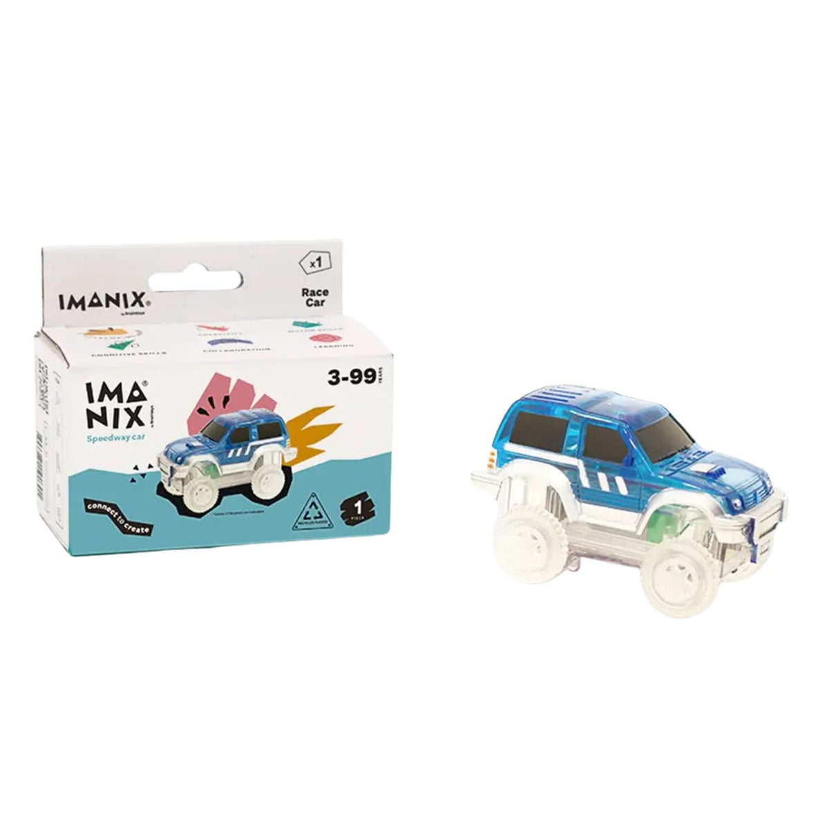 Imanix Auto de Repuesto para Pista - Azul