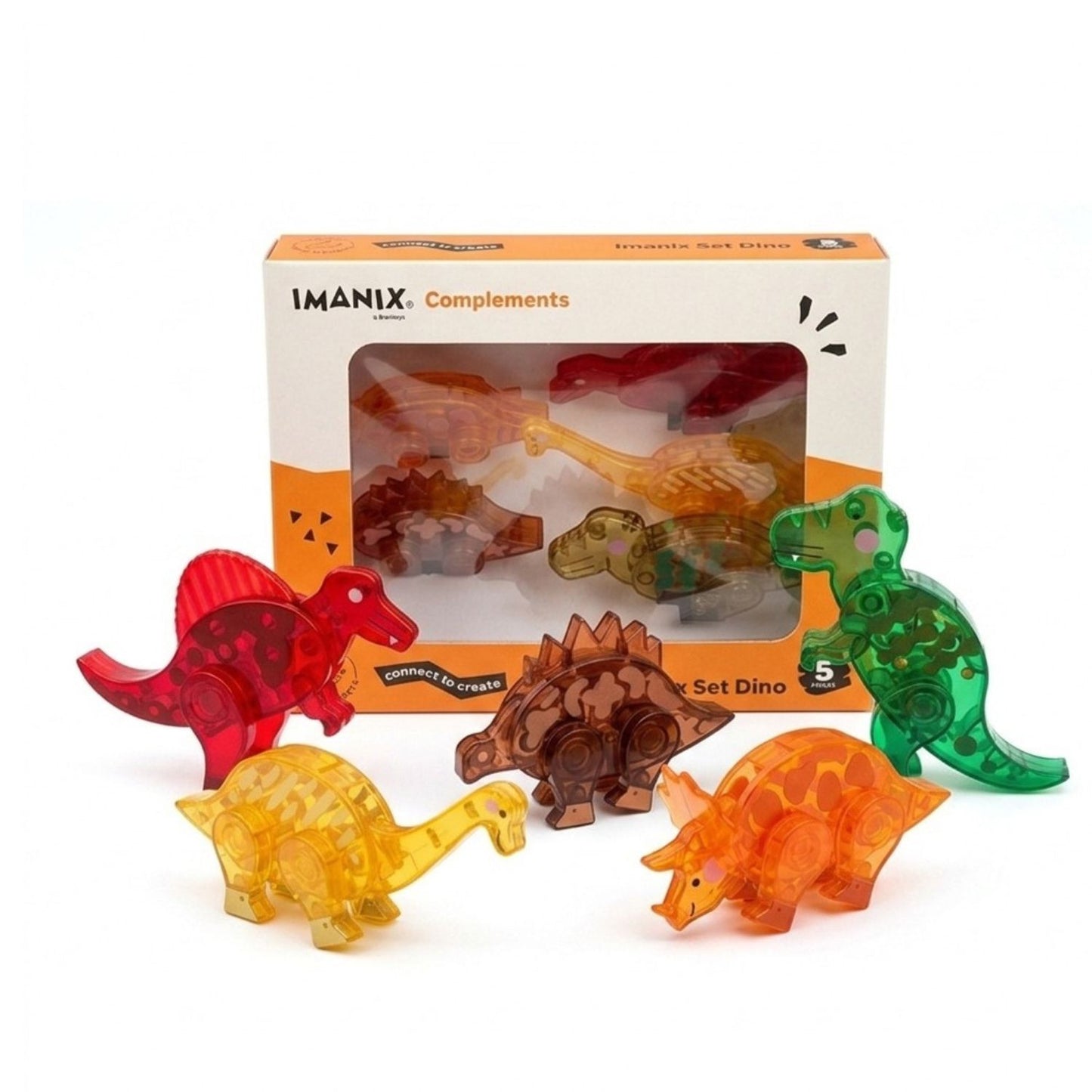 Imanix Figuras Magnéticas Dinosaurios - 5 Piezas