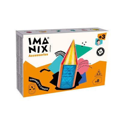 Set de Piezas Curvas Magnéticas - 8 Piezas Imanix