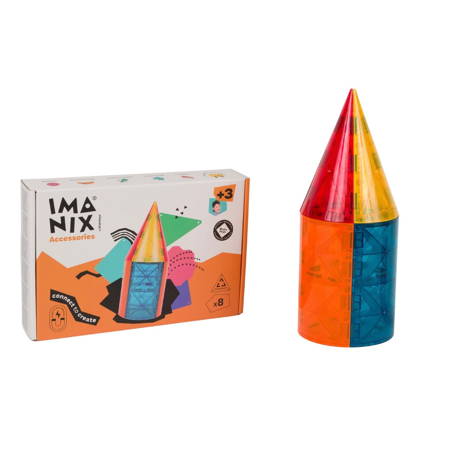 Set de Piezas Curvas Magnéticas - 8 Piezas Imanix