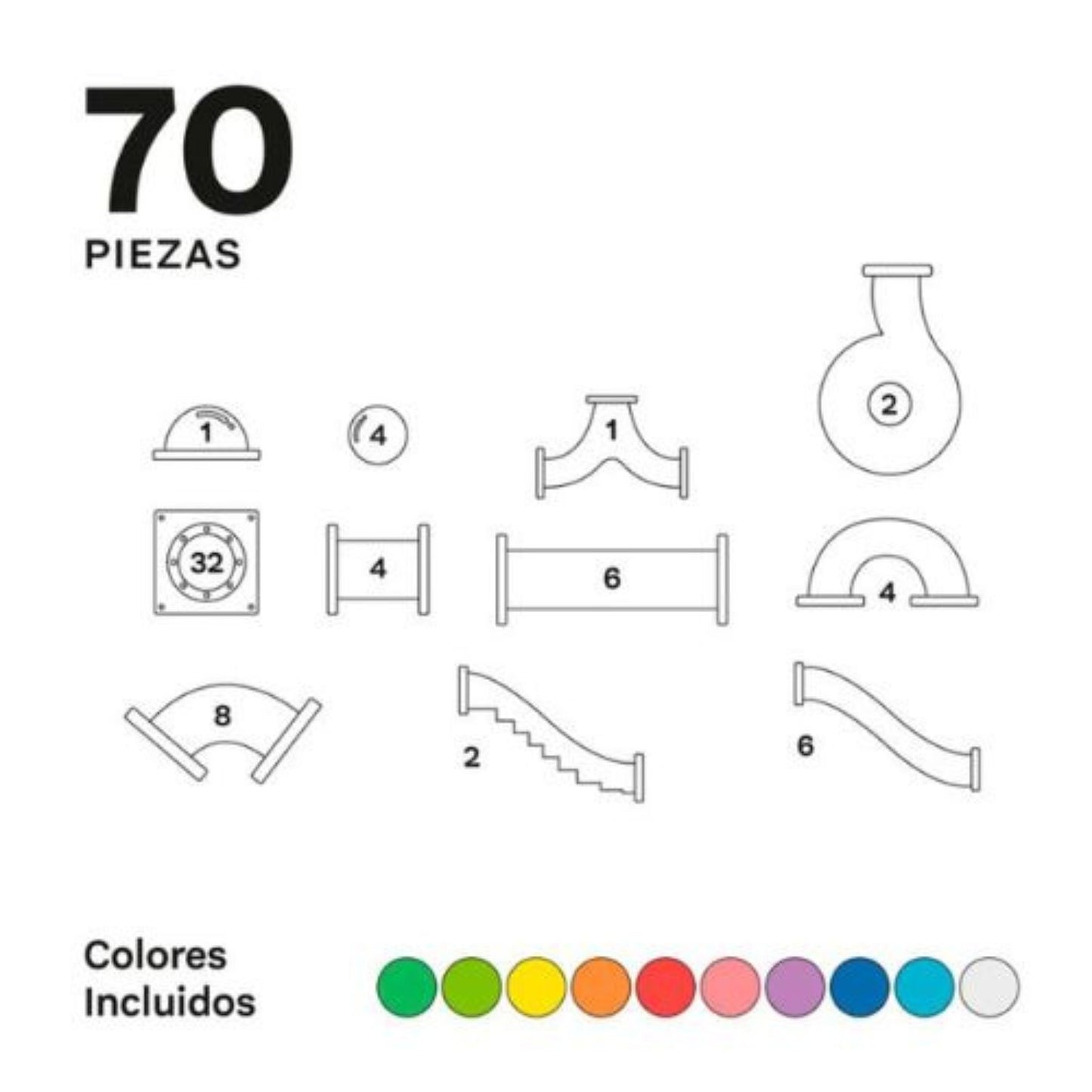 Imanix Tobogán - 70 Piezas