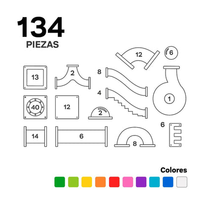 Imanix Tobogán - 134 piezas