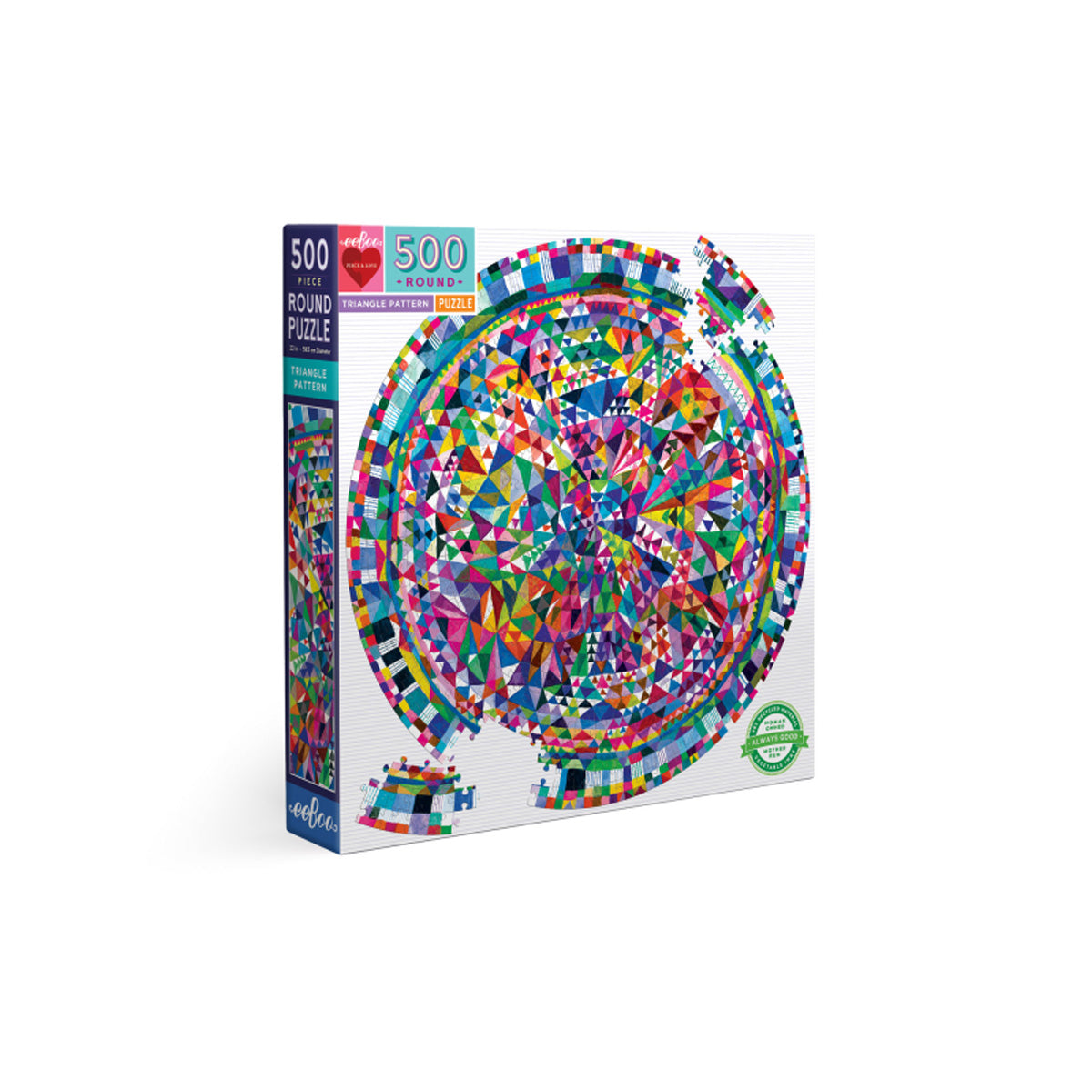 Puzzle 500 Round - Triangle Pattern