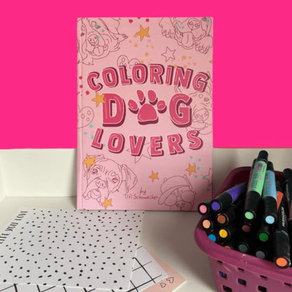 Libro para pintar Coloring Dog Lovers