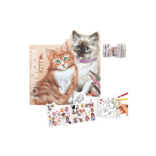 TOPModel - Libro para Colorear Kitty y Doggy con Stickers