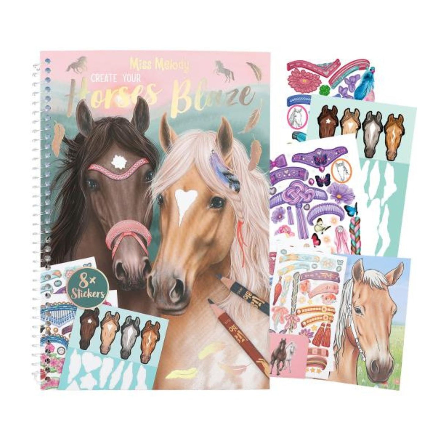 Libro Crea y Pinta tus caballos Top Model