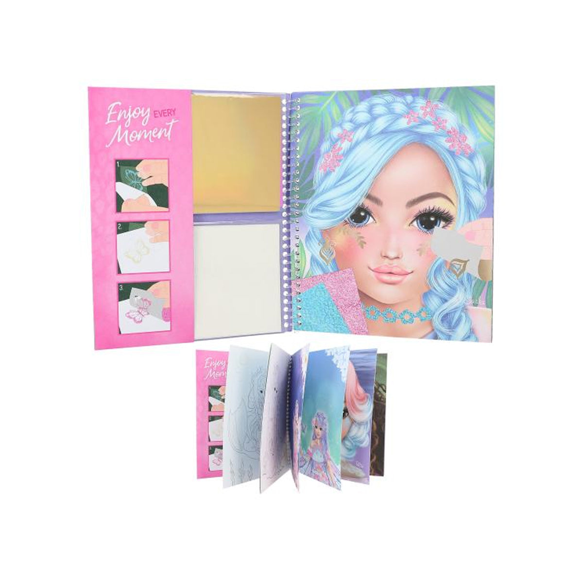 TOPModel libro para colorear Stick & Shine