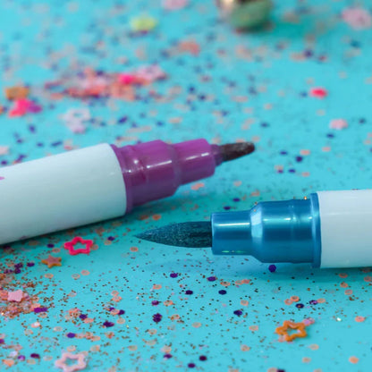 Marcadores Gow Mettalic - 12 marcadores metálicos doble punta