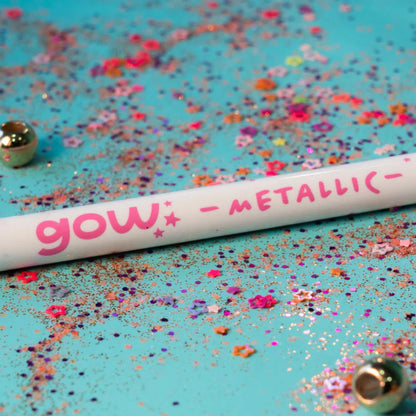 Marcadores Gow Mettalic - 12 marcadores metálicos doble punta