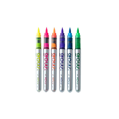 Marcadores Gow Neon 6 unidades