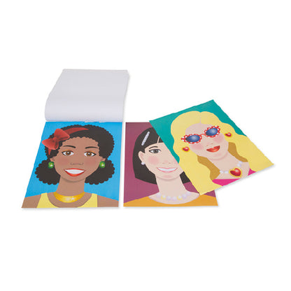 Pad stickers - Caras niña
