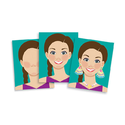 Pad stickers - Caras niña
