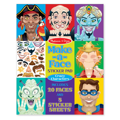 Pad stickers - Caras locas