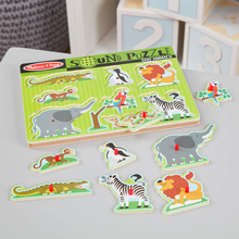 Puzzle con sonido - Animales del zoologico