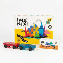 Pack Imanix 2 Carros Magneticos + Imanix 60 Piezas