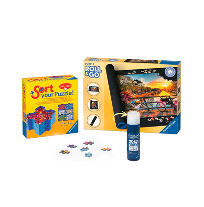 Pack Fan de los Puzzles: mat de puzzles + separador de piezas + pegamento puzzles DE REGALO