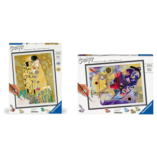 Pack CreArt Pinta por Números · Klimt El Beso + Kandinsky