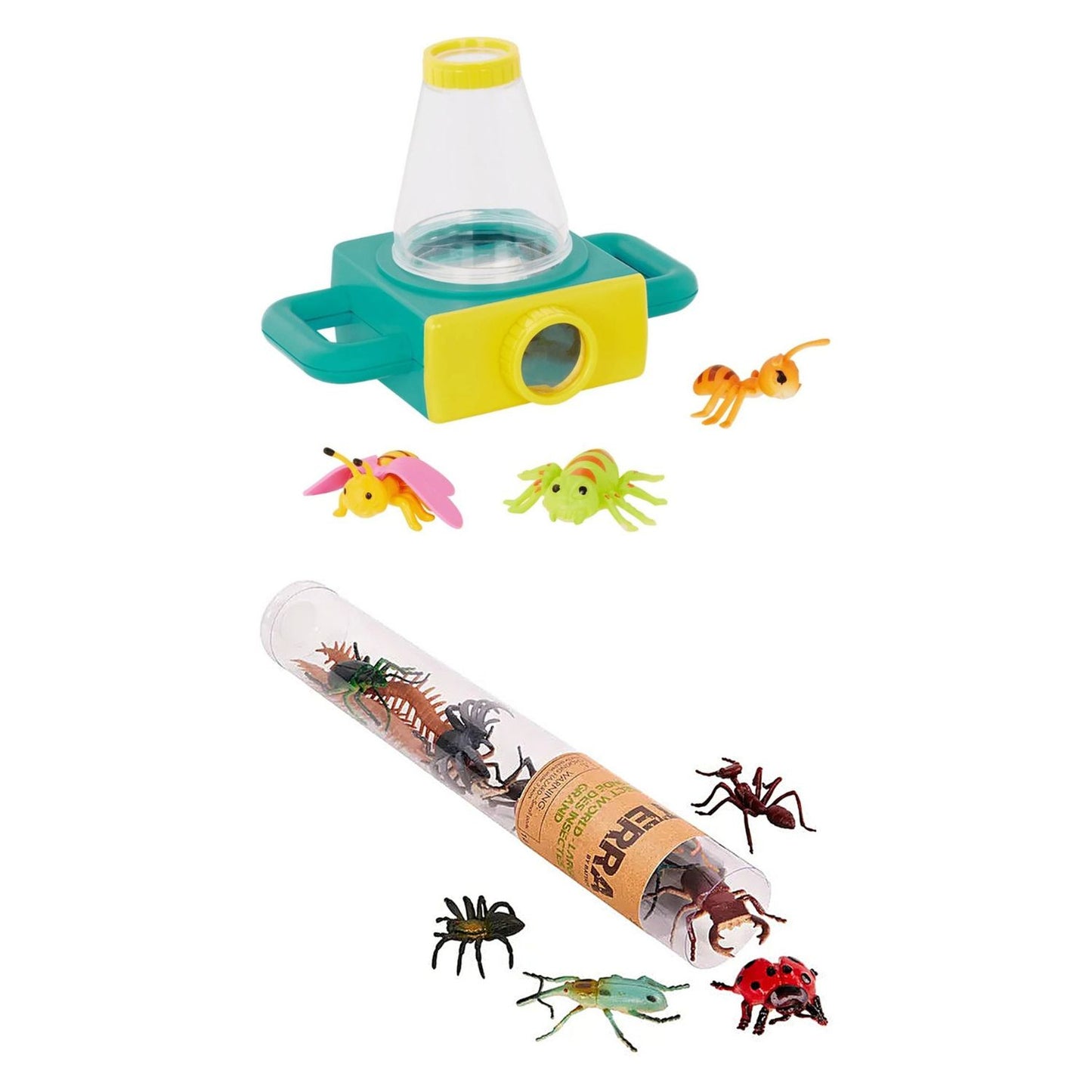 Pack Explorador · Observador de Insectos Doble Vista + 14 Figuras de Insectos