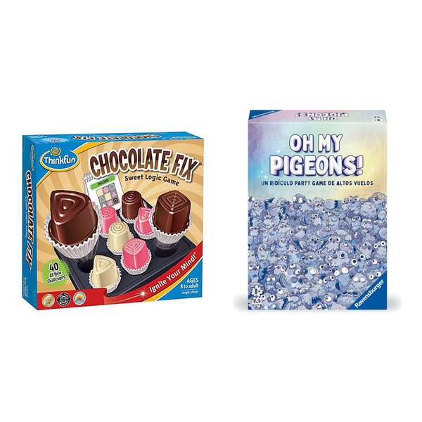 Pack Juegos de Ingenio ThinkFun · Chocolate Fix + Oh My Pigeons!