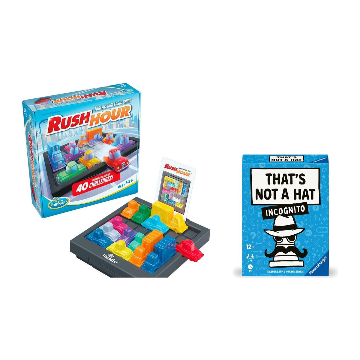 Pack Juegos de Ingenio · Rush Hour + That's Not a Hat