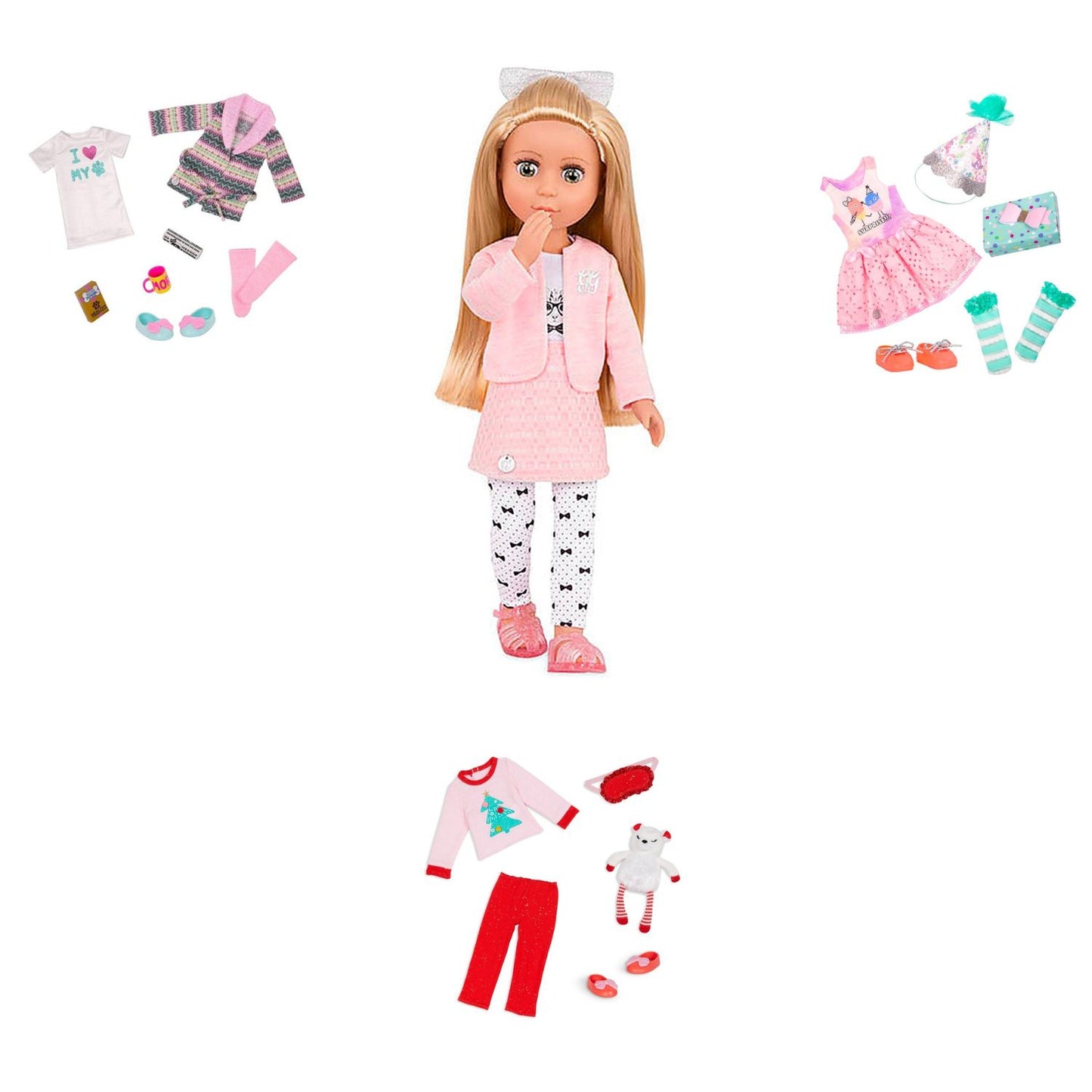 Pack Muñeca Glitter Girls Fifer 36 cm + 3 Tenidas