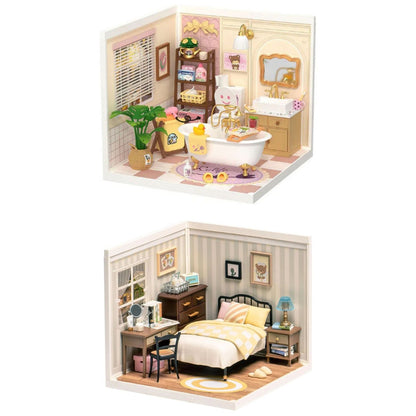 Pack Rolife Miniaturas · Baño + Dormitorio
