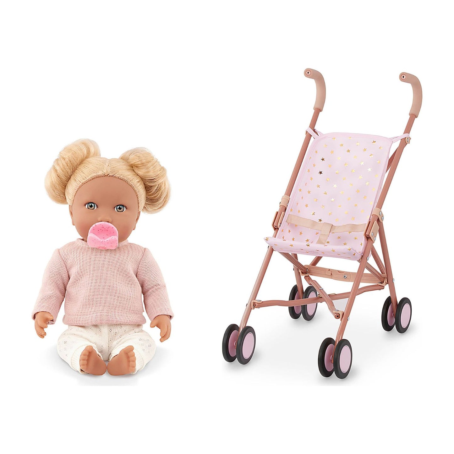 Pack Vamos de Paseo · Muñeca LullaBaby + Coche Plegable