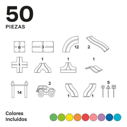 Imanix Pista de carreras/expansión - 50 piezas