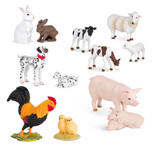 Set animales de la granja parejas