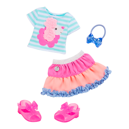 Pack Muñeca Glitter Girls Mollie 36 cm + 2 Tenidas + Set de Mascotas